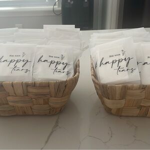 SOLD — Happy tears tissues with (2) baskets